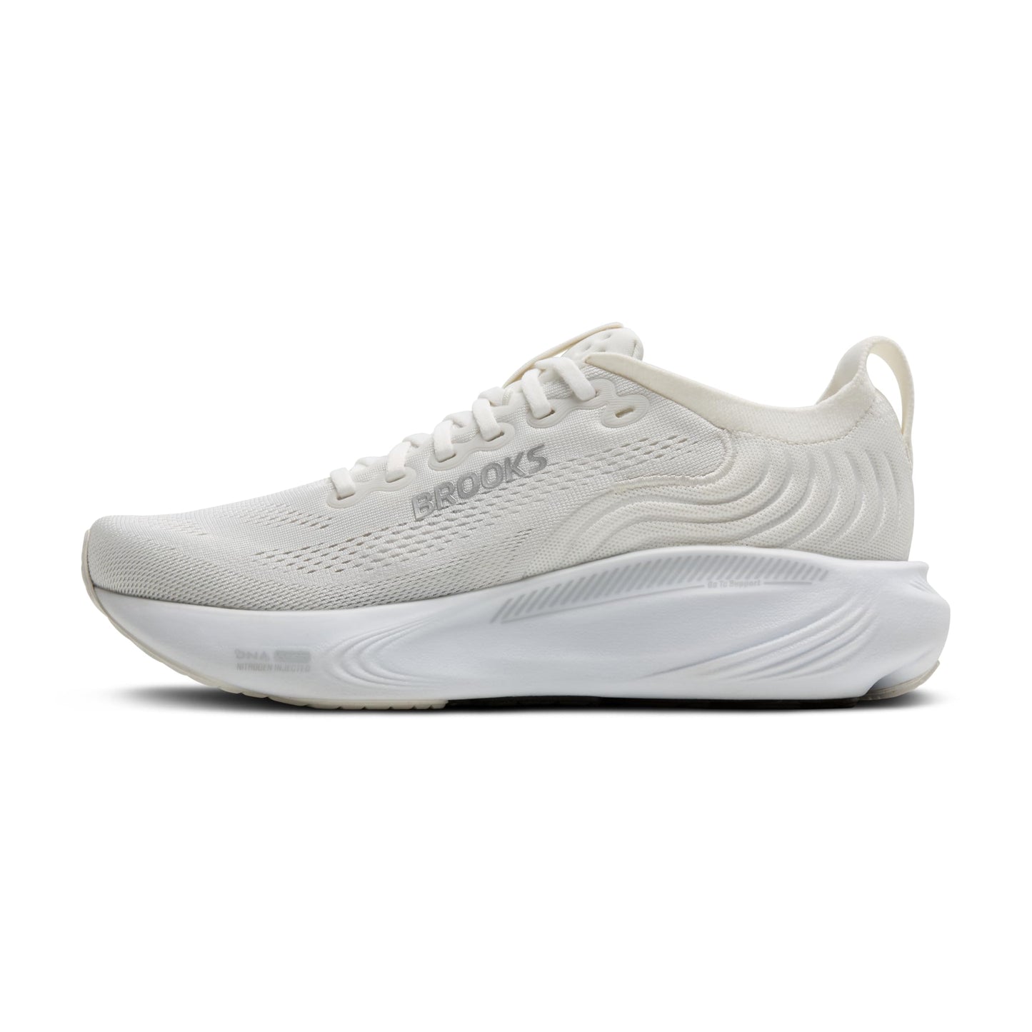 Brooks Women’s Adrenaline GTS 25 Supportive Running & Walking Shoe - White/White/Silver - 11.5 Wide