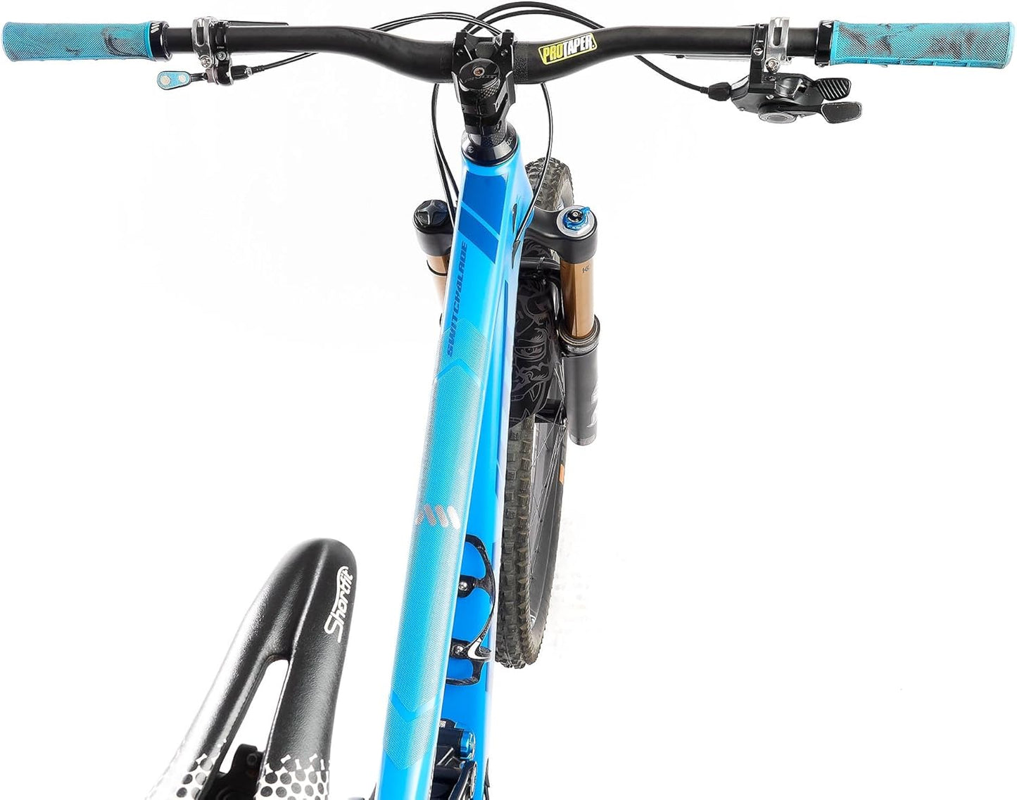 All Mountain Style Bike Frame Protector Universal Fit - 9-Piece Set for Down Tube, Chainstay, Cable Wear, High-Impact Honeycomb PVC to Protect Your Bike from Scratches, Chips and Dings