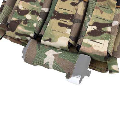 Triple 5.56 Mag Pouch with Utility Bag,Hook-and-Loop Tactical Multicam Placard for Rifle Magazines & Pistol Magazines