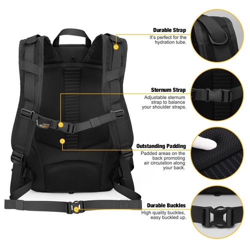 Mardingtop 60L Internal Frame Backpack + 25L Cordura Hiking Backpack