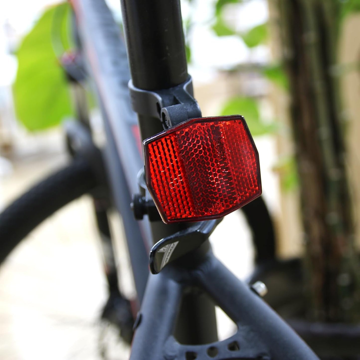 Quality Kids(Small) Bike Front&Rear Reflectors Kit for Handlebar and Seatpost (RED+White)