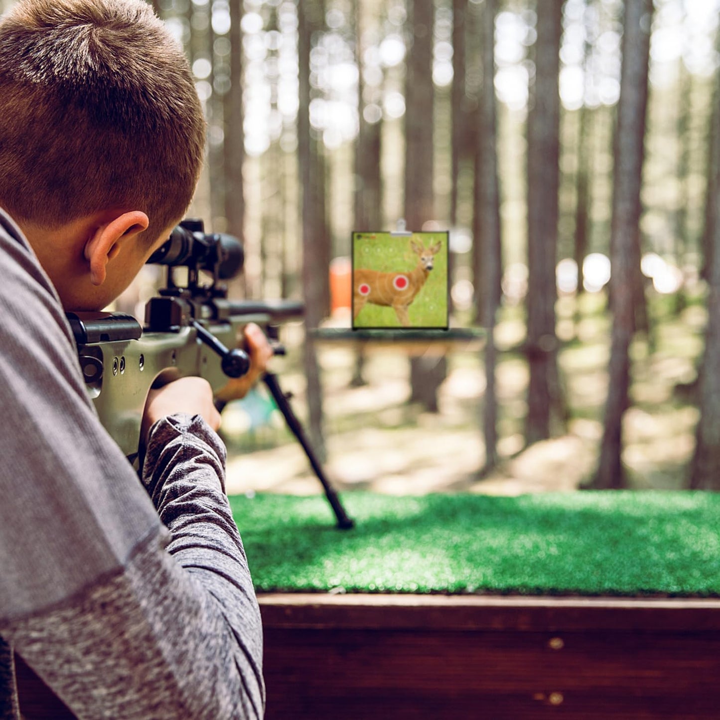 Atflbox 100Pack Four Different Animal Target Papers, 11.5 inch High Visibility Paper Range Shooting Targets, Shooting Paper Targets for Hunting, Handguns, Pistol, Airsoft, BB Gun, Air Rifle