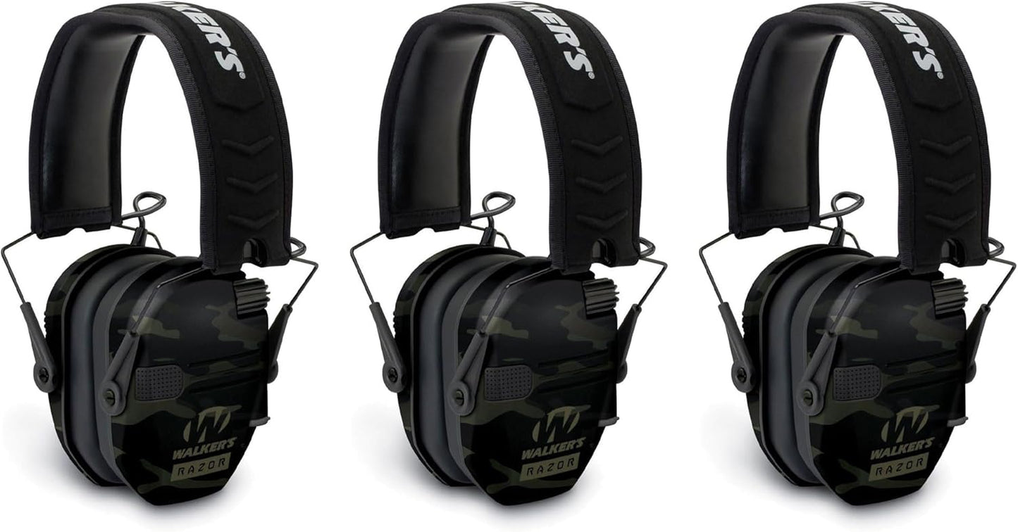 Walker's Razor Slim Shooter Electronic Hunting Folding Hearing Protection Earmuffs