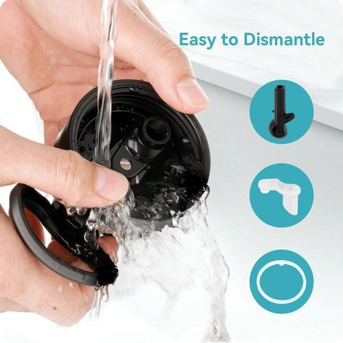 Soledea Straw Lid for Hydro Flask Wide Mouth, Lids with Straw for Hydroflask 12 16 18 20 32 40 oz Wide Mouth, Replacement Cap Wide Mouth Accessories Flip Lid Flex Handle