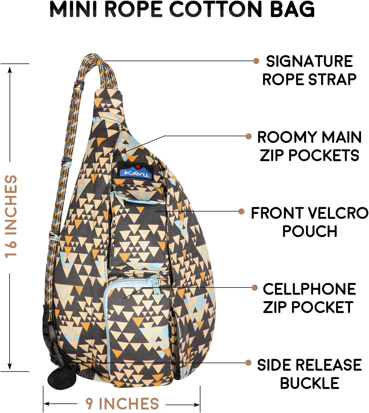 KAVU Little Feller Duffle Bag Convertible Backpack With Detachable Shoulder Straps