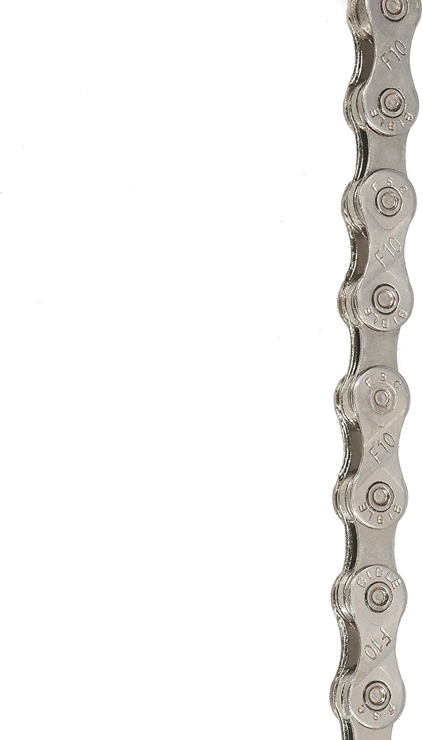 FSC 10 Speed 116 Links Bicycle Chain, Silver,Gold (1/2x11/128-Inch) Compatible with 9 Speed