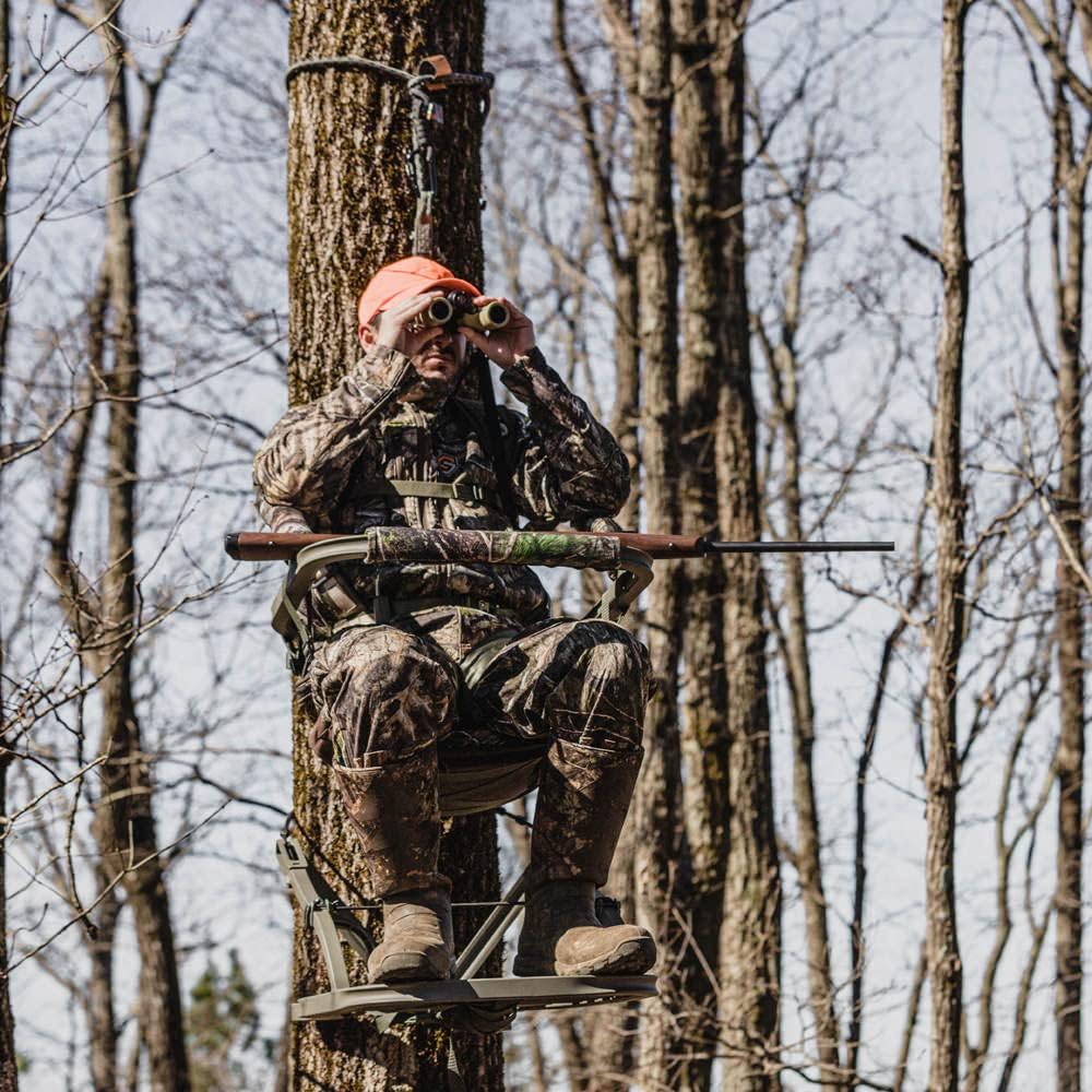 Viper SD Climbing Treestand by Summit Treestands - Lightweight Camo Design
