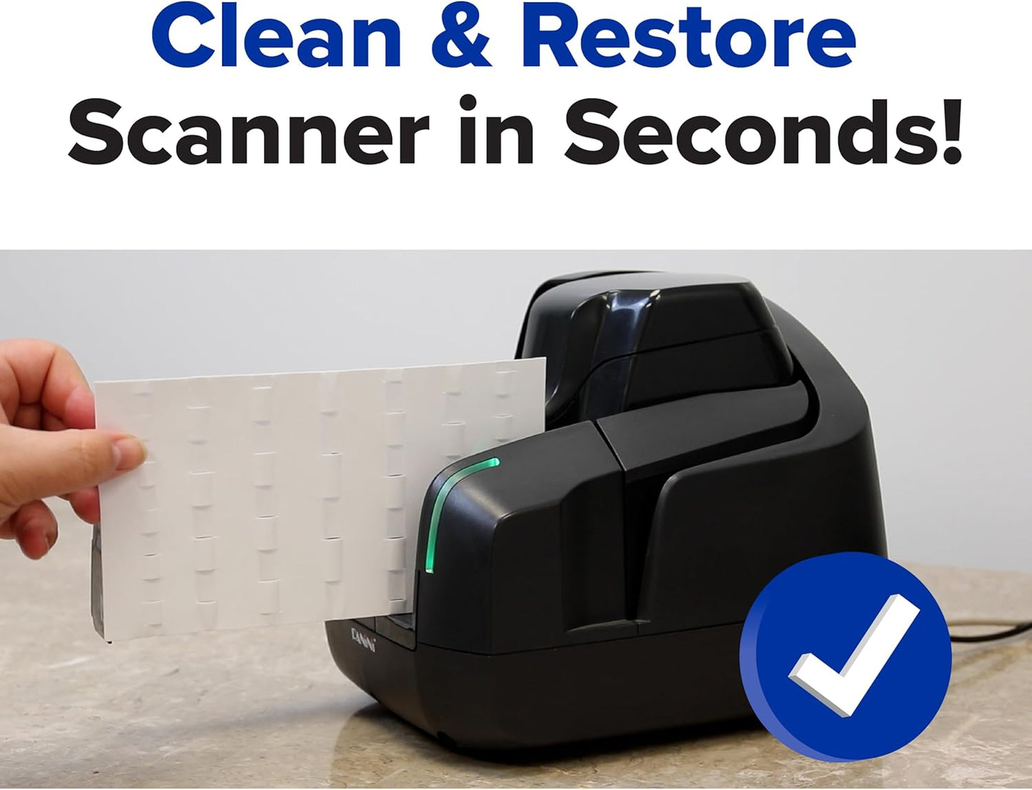 Panini Check Scanner Cleaning Cards (15)