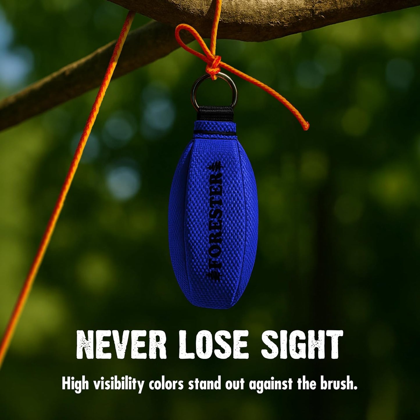 FORESTER Arborist Throw Line Kit | Throw Weight & 166ft Rope | Ultra Slick 100% Polyester Rope | Arborist Equipment for Tree Climbing