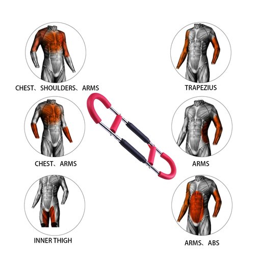 Chest Workout Equipment, Twister Arm Exerciser is Suitable for Training Various Muscles Including The Biceps, Triceps, Forearms, and Shoulders.