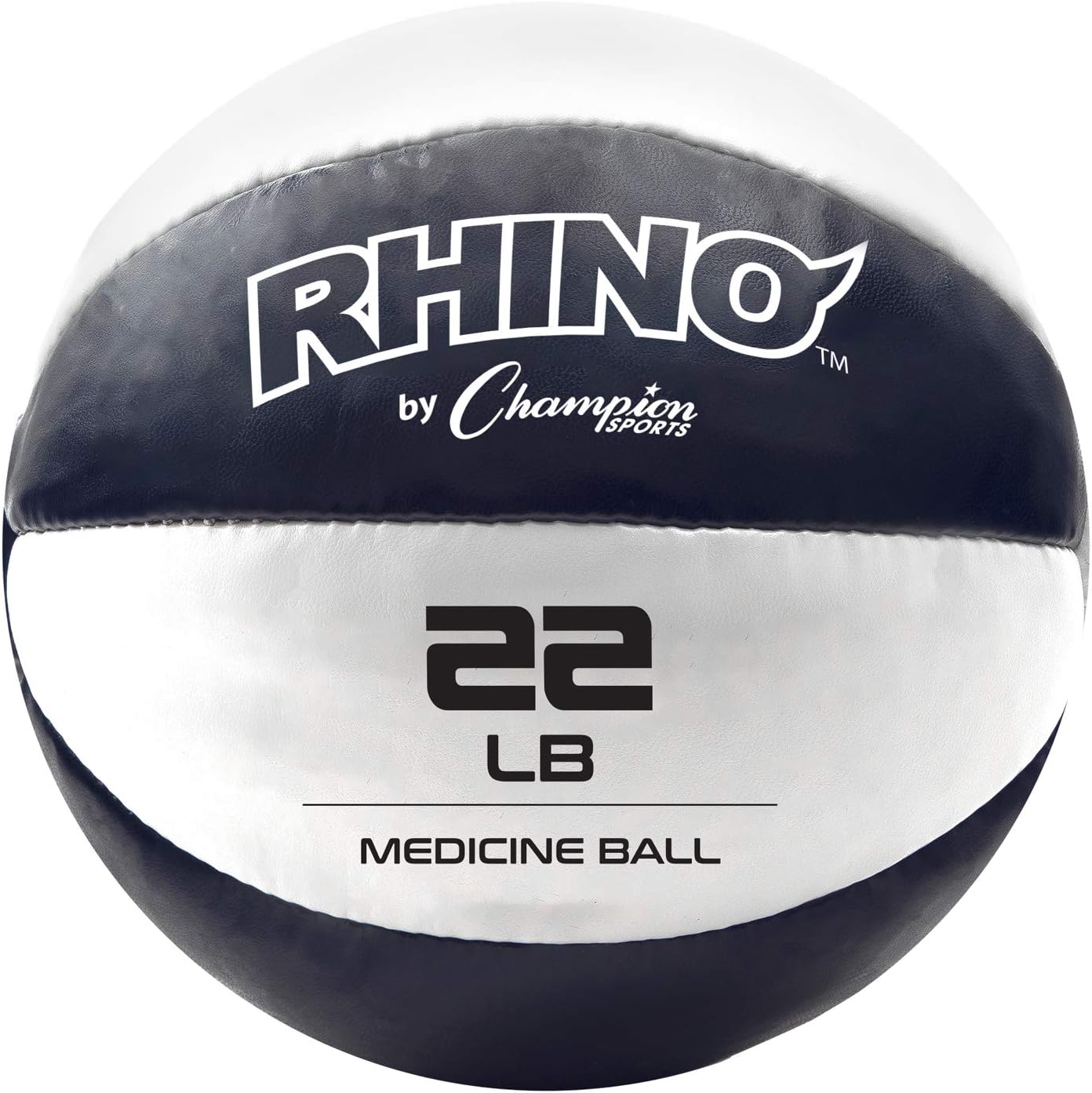 Champion Sports Exercise Medicine Balls, Leather with No-Slip Grip - Weighted Med Ball Set for Weight Training, Stability, Plyometrics, Cross Training, Core Strength - Multiple Styles