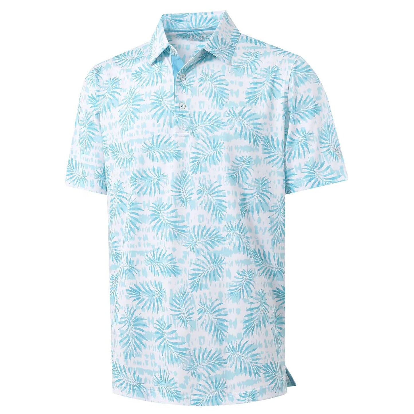M MAELREG Golf Shirts for Men Dry Fit Print Patterns Performance Moisture Wicking Mens Polo Shirts Short Sleeve