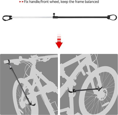 Height Adjustable Bike Repair Stand with Tool Tray for Road & Mountain Bikes - Yaheetech