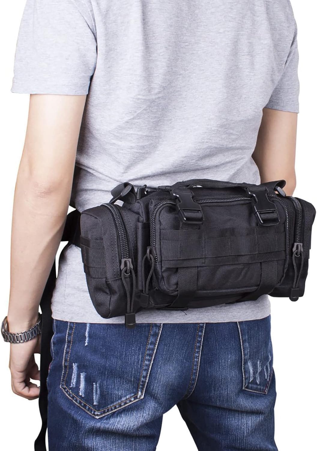 Tactical Waist Pack - G4Free Small Fanny Sling Bag with Hand Carry Handle