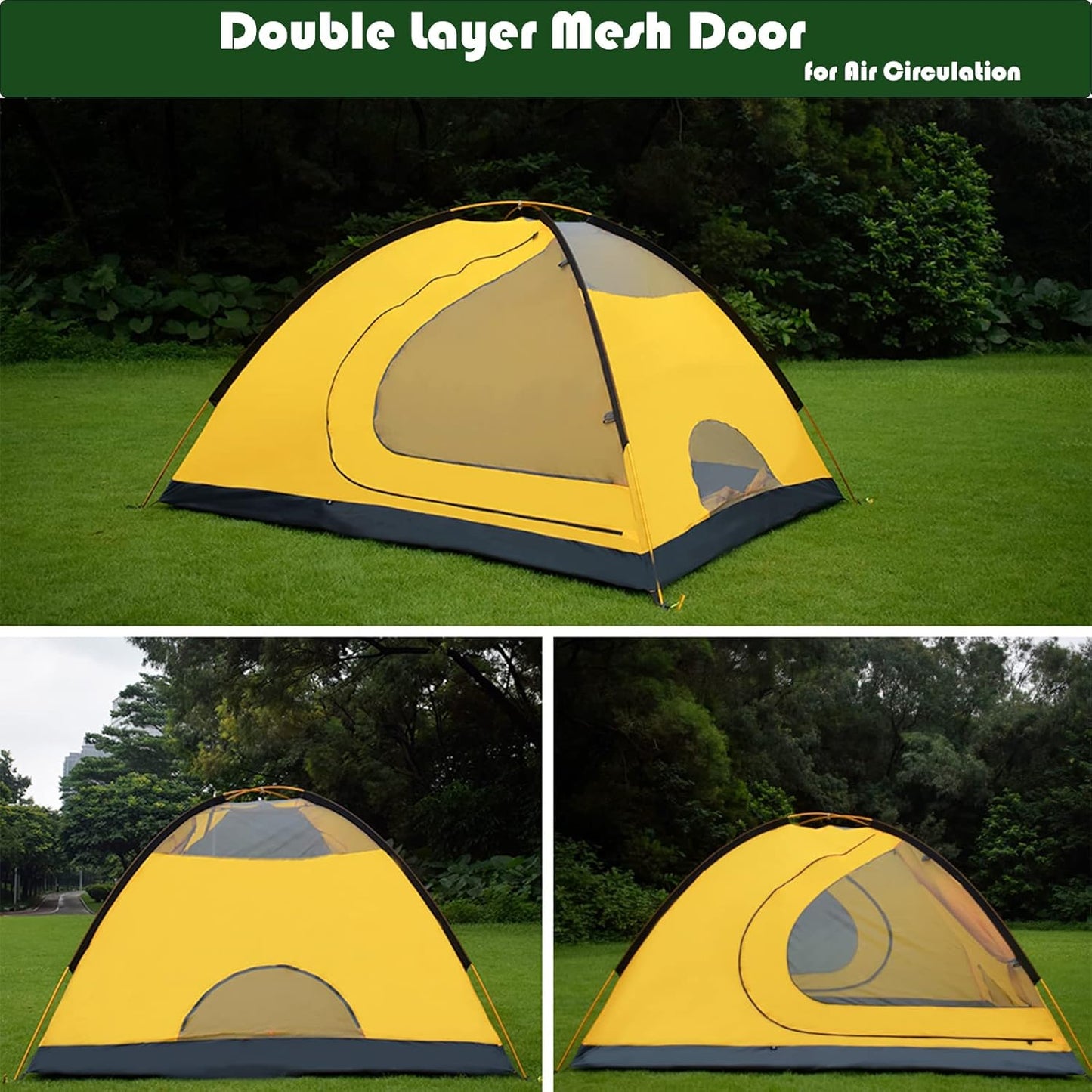 GEERTOP 4 Person 4 Season Tent for Camping Waterproof Double Layer Easy Set Up Family Tent for Camping Hiking Backpacking Outdoor Travel