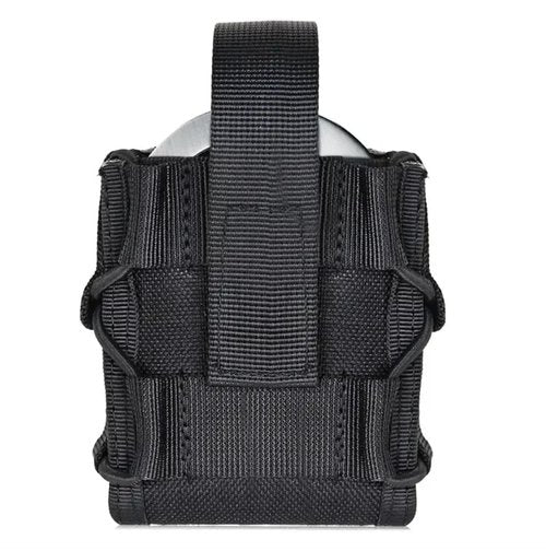 TAREEL Open-Top Hinged Handcuff Holster Pouch,Handcuff Case Fit Asp/Folding Rigid Handcuff,Compatible MOLLE/Law Enforcement Chain Cuff Holder/Various Work Belts