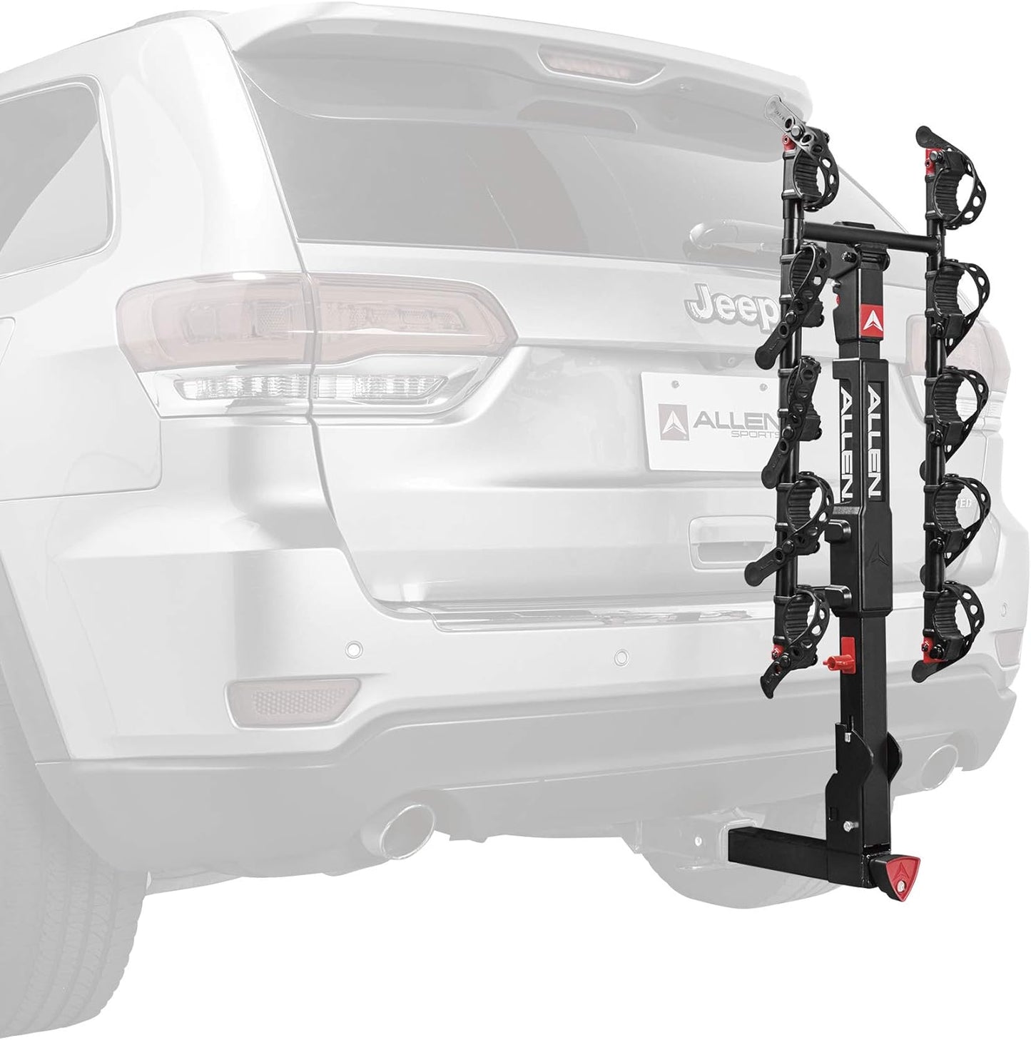 Allen Sports Deluxe Locking Quick Release 5-Bike Carrier for 2 in. Hitch, Model 552QR , Black