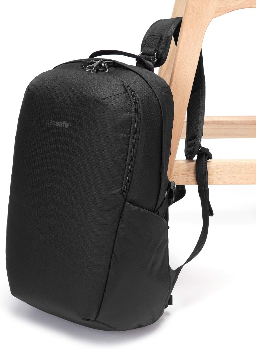 Pacsafe Vibe 25L Anti Theft Travel Pack Casual Daypack, Black