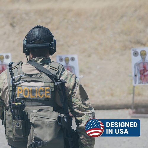 Resolute 23x35 Medically Designed Shooting Targets for The Range - 100% Anatomical Paper Silhouette - Gun Accessories for Pistols, Rifles, Airsoft, Air Pistols, BB & Pellet Shooting Practice (25)