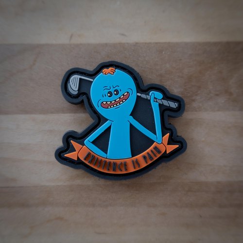 Blue Man Existence is Pain - PVC Morale Patch | Hook & Loop Backing