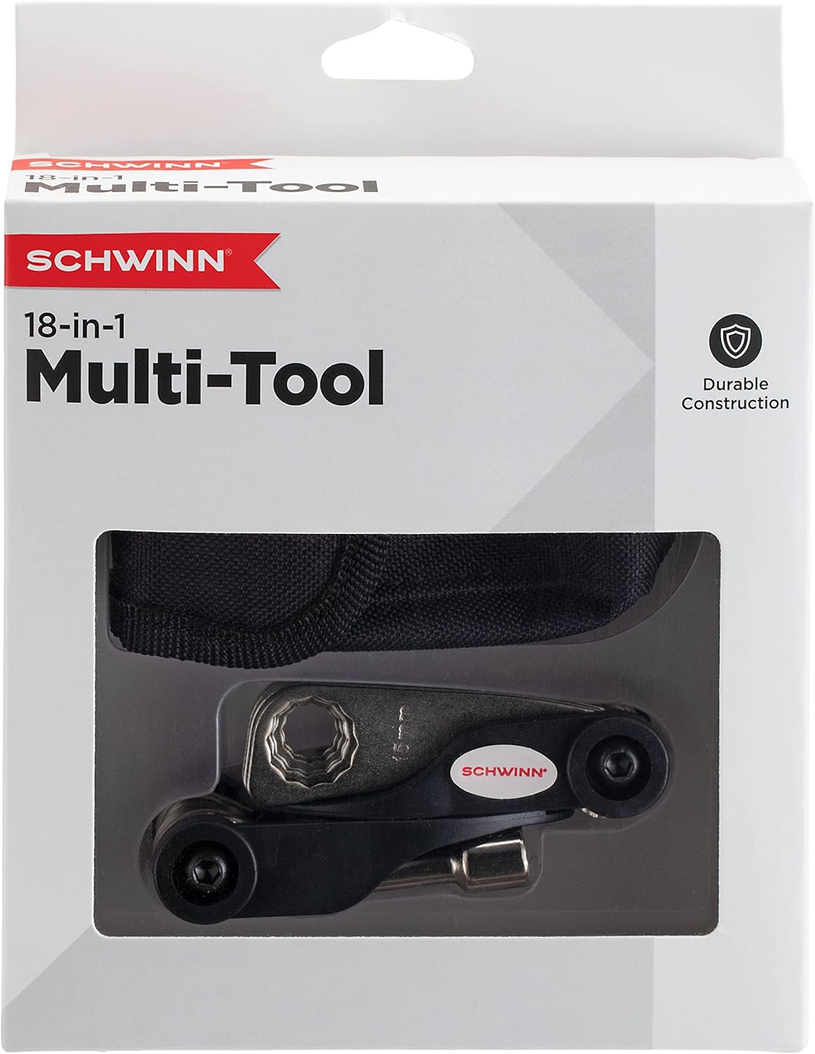 Schwinn Bike Repair Tool Kit, Multi-Purpose for Bicycle Repairs, Easy-to-Carry Tool Kit, Portable and Convenient Design Bicycle Essentials Easy Road Riding