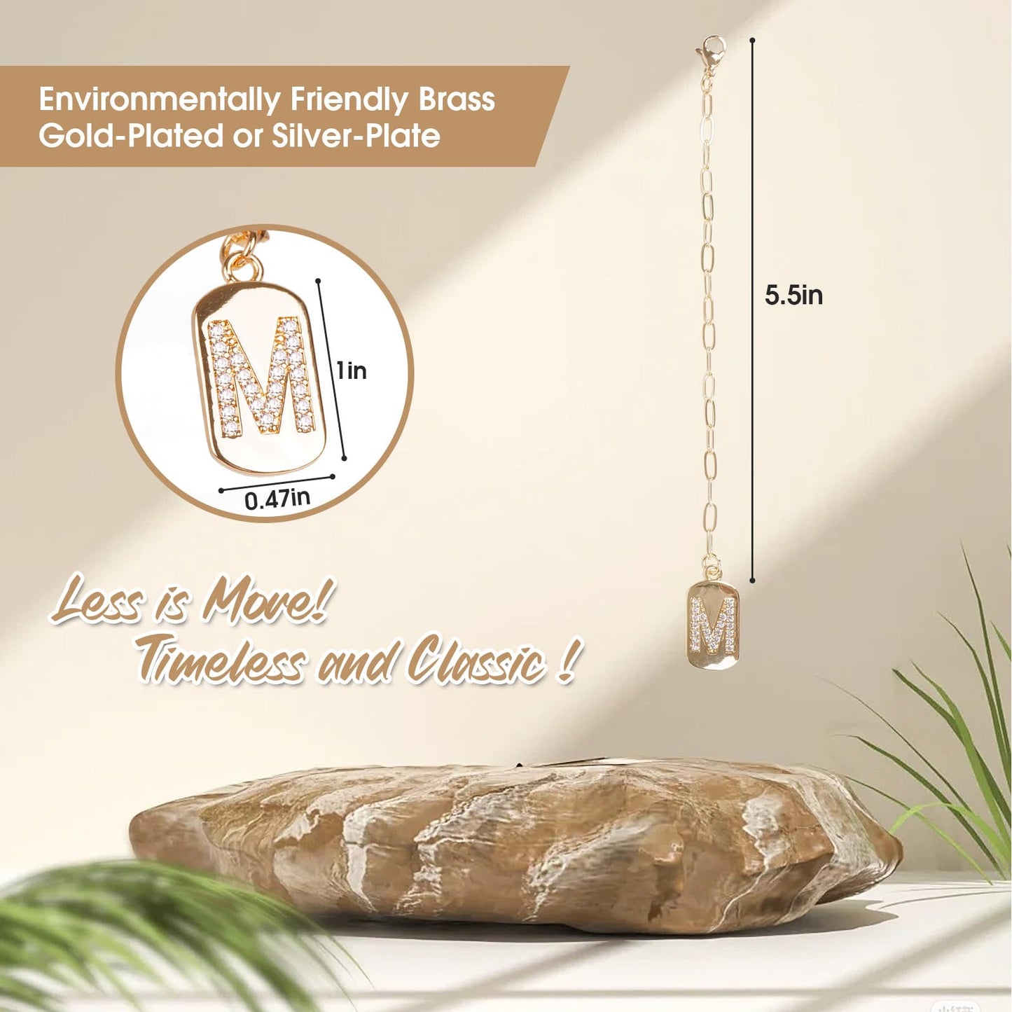 Fosdonge 2Pcs Letter Stanley Cup Accessories, Stanley Charms, Stanley Cup Accessories Name Plate, Elegant and Timeless Accessories for Stanley Tumbler (A)