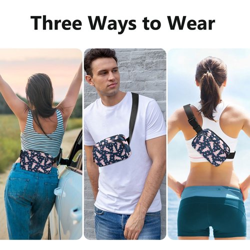 Yasala Fanny Pack Crossbody for Women & Men Cartoon Axolotl Waistpack with Adjustable Strap Pack Belt Bag Hip Bum Bag for Running Hiking Cycling Workout Traveling