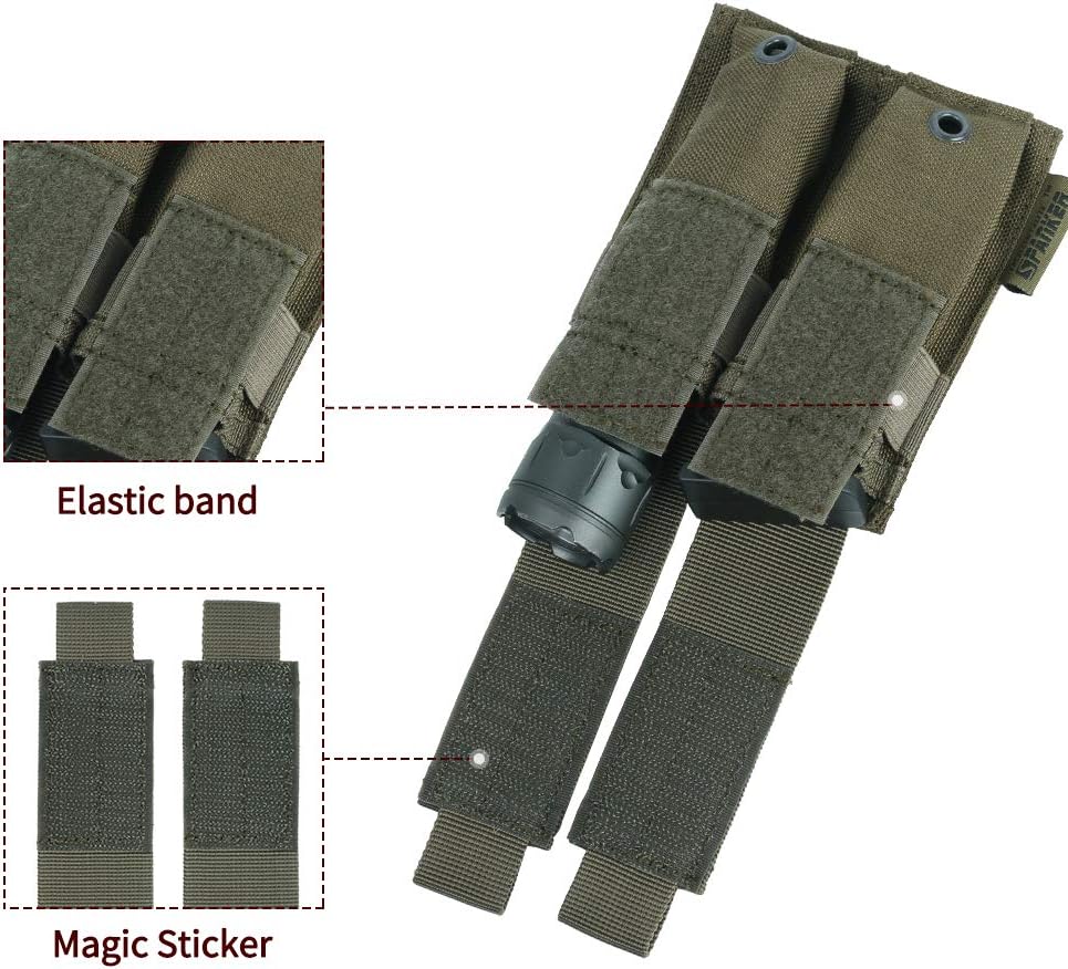 EXCELLENT ELITE SPANKER Molle Single/Double Pistol Mag Pouch Tactical Magazine Pouch Tool Organizer Holder