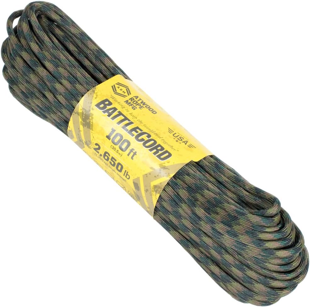 5.6mm BattleCord – Ultra Strong & Tough Rope – 2650lb Tensile Strength – USA Made