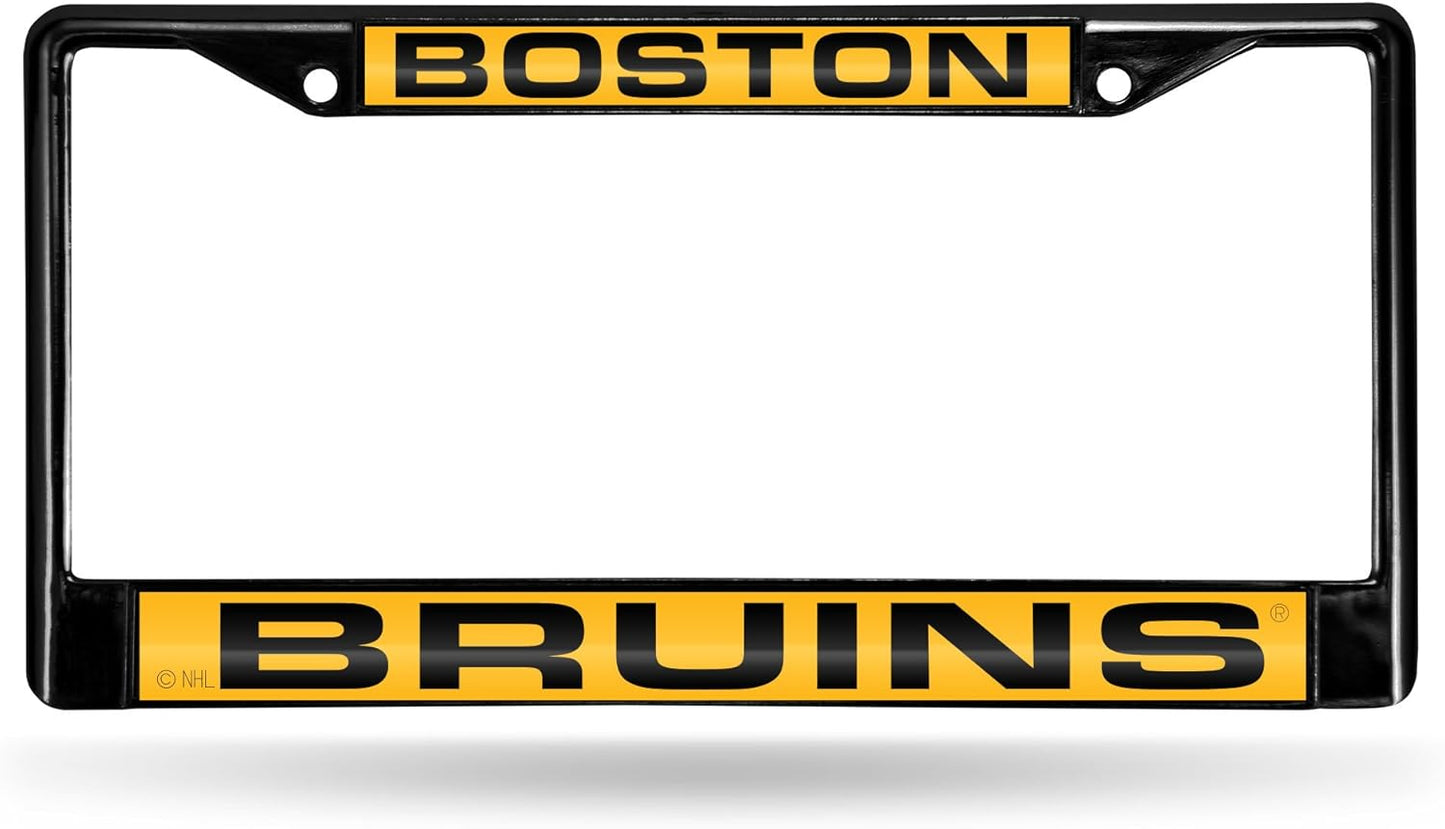 NHL Detroit Red Wings Laser Cut Chrome Frame - 12" x 6" Car Accessory