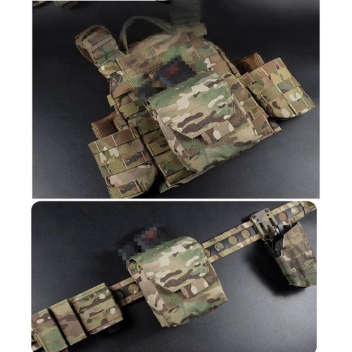 Tactical Utility Pouch Multipurpose Outdoor Molle Dump Pouch Storage Solution for Camping, Hiking, and Tactical Gear, Durable and Versatile Organizer Bag (Black)