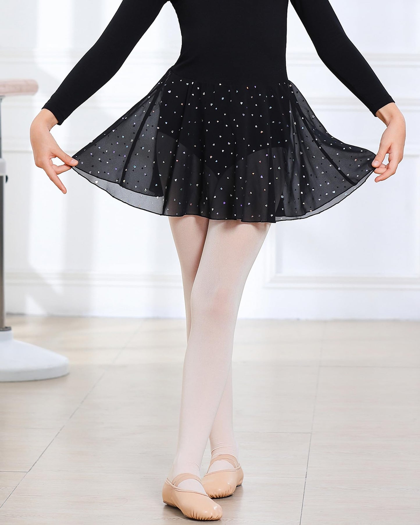 Stelle Girls' Ultra Soft Pro Dance Tight/Ballet Footed Tight(Toddler/Little Kid/Big Kid),BP+WT+TN,XXS