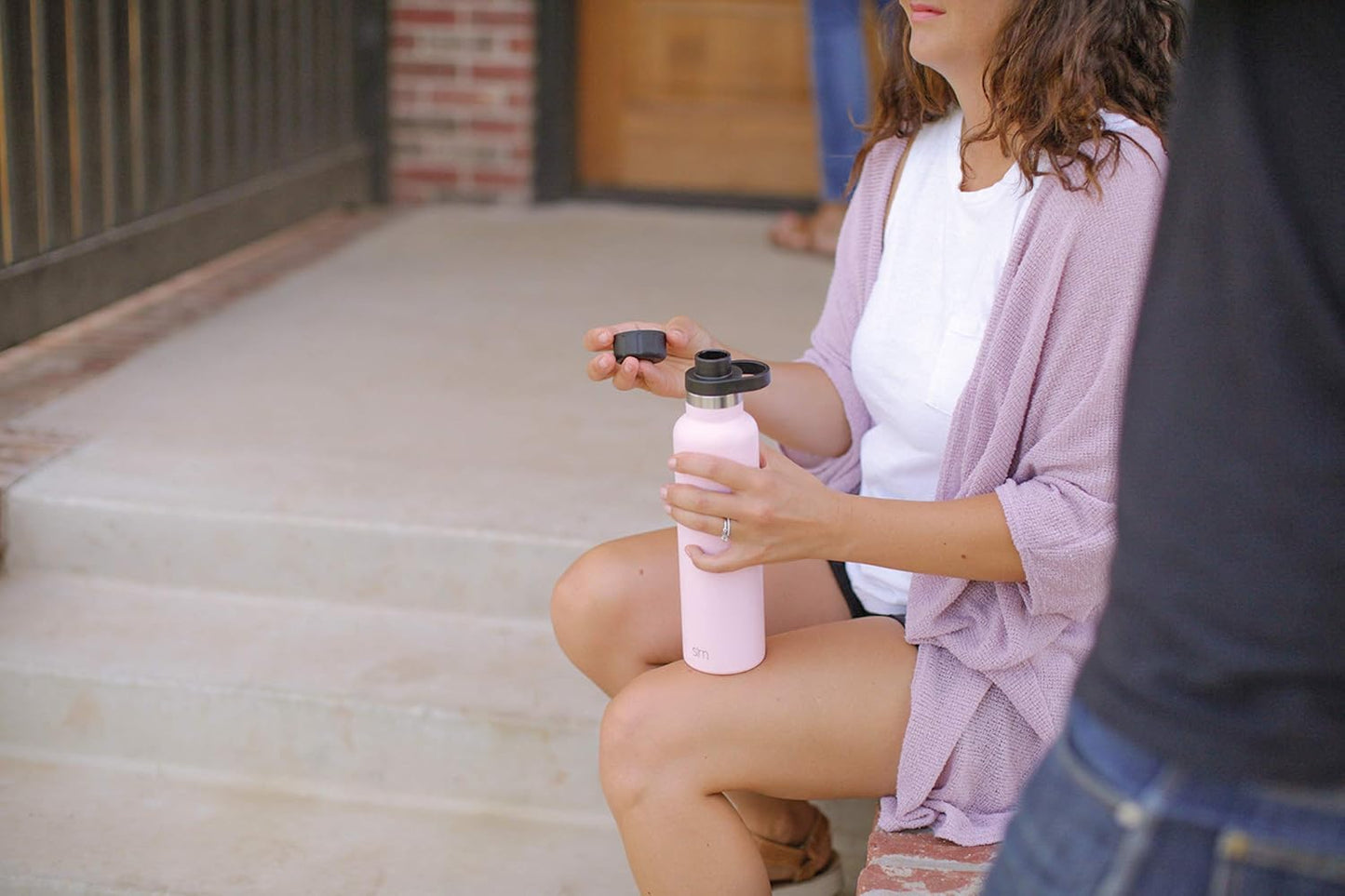 Simple Modern Ascent Chug Lid - Fits All Ascent and Hydro Flask Standard Mouth Water Bottle Sizes - Leak Proof, Double Wall Insulated - Deep Ocean