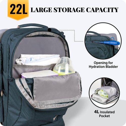WIPHA Upgraded Baby Carrier, Hiking Backpack with Ergonomic Pro Design, Lightweight Large Capacity Toddler Carrier