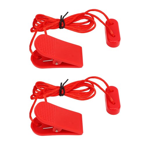 VGEBY 2pcs Treadmill Safety Key, Treadmill Universal Safety Key Replacement, Strong Clip, Magnetic Attraction for Running Machine