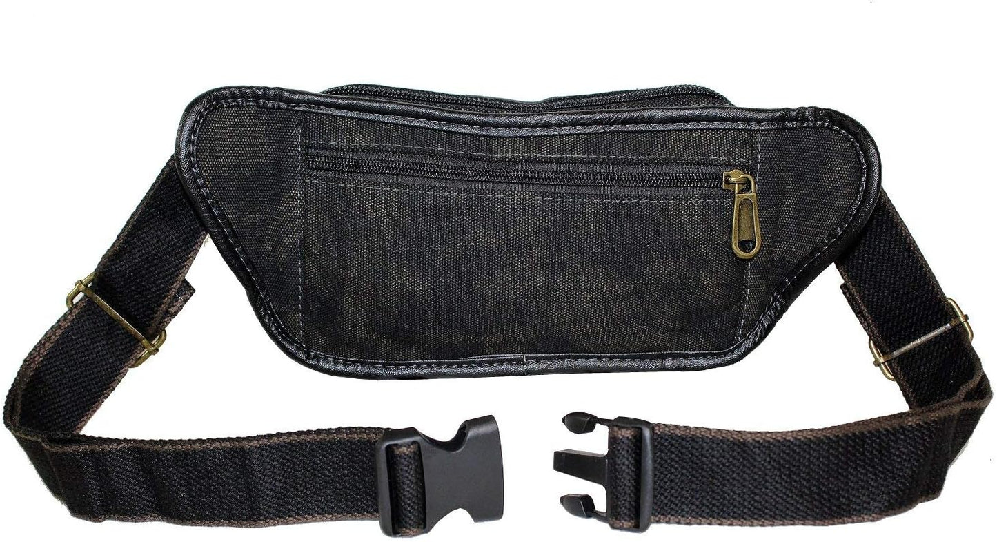 Waist Bag Fanny Pack For Men Travel Pouch For Women Anti Theft Waist Bag Belt Bag Waist Pouch For Travel Workout Running Hiking (Black 1106L)