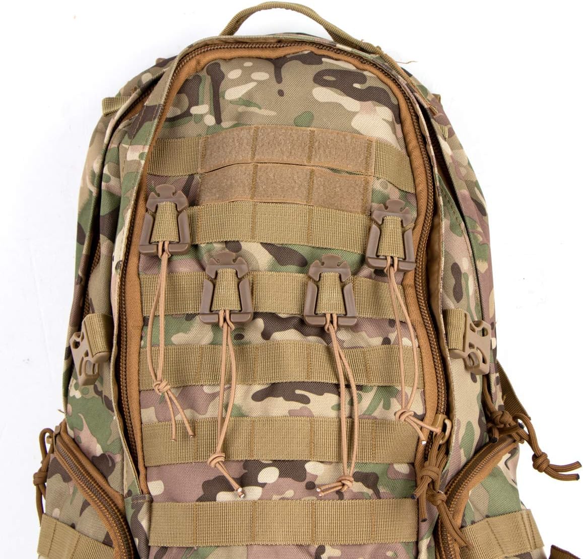 IronSeals 10 Pack Triangle Shape Tactical Gear Clip Backpack Webbing Attachments for 1 inch Molle Webbing