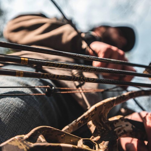 Victory Archery RIP TKO 0.204" Small Diameter Hunting Arrow (Spine: 300, 12 Pack Bare Shafts, Straightness ± 0.001 - Elite - Yellow)