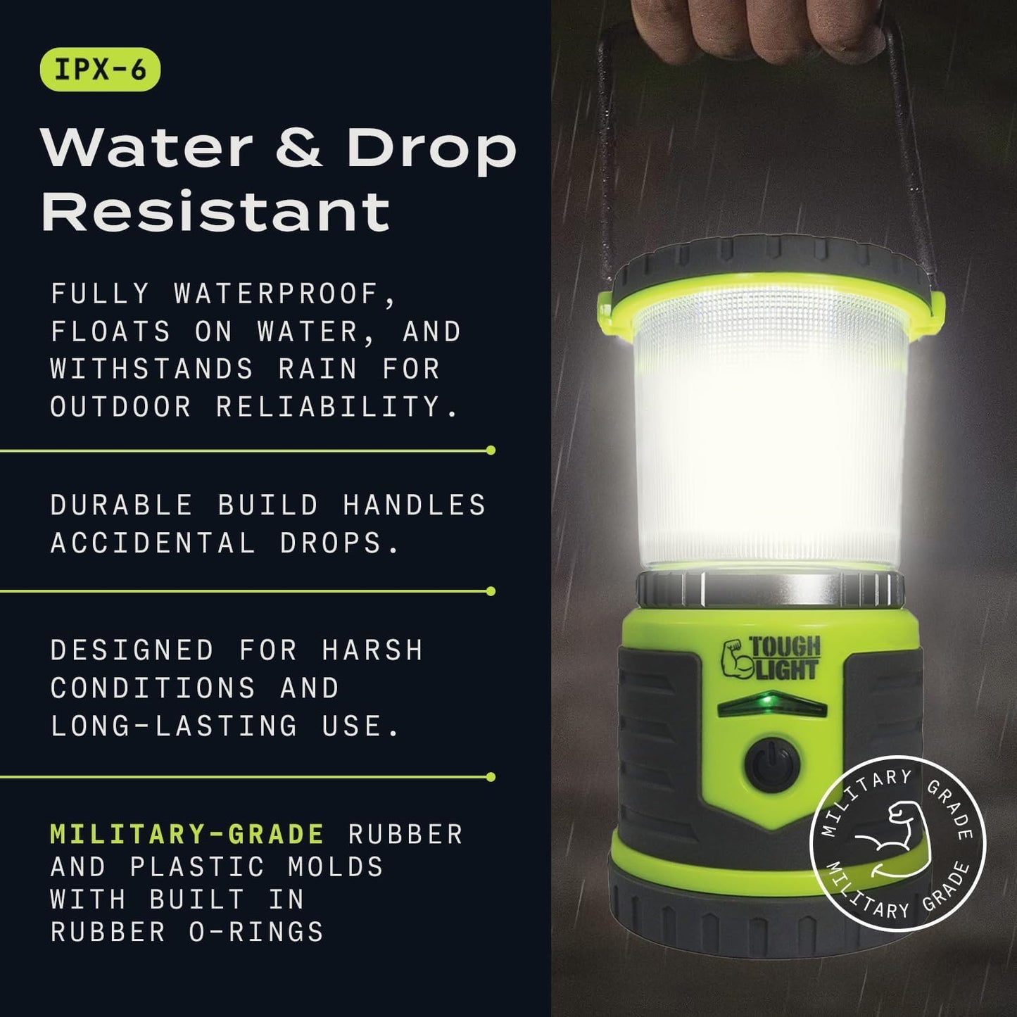USB Rechargeable Camping Lantern, 400 Lumens LED Lantern, Hanging Tent Lamp, 6000mAh Power Bank, 200 Hour, 6 Modes, for Outdoors & Emergency