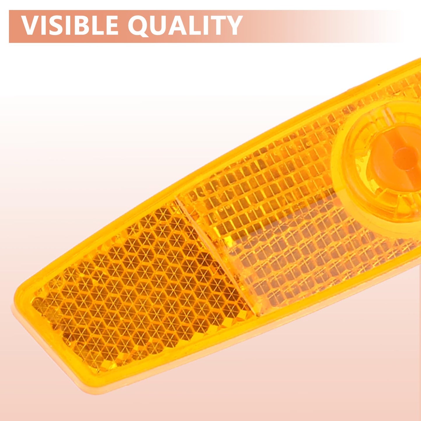 4 PCS Bicycle Wheel Spoke Reflectors Accessories, Bike Front and Rear Reflectors Mountain Bike Safety Warning Reflectors for Night Cycling, Handlebar, Seatpost Bike Front and Rear Reflectors