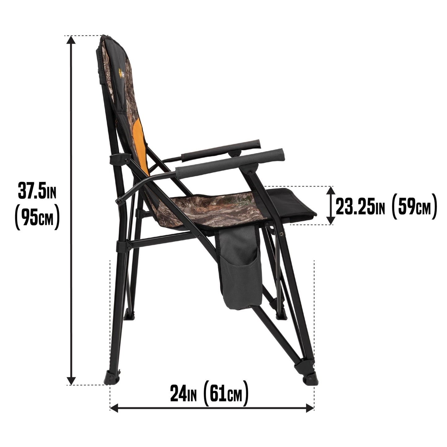 Allen Company Vanis Padded Armchair with Backrest, Realtree Edge Camo