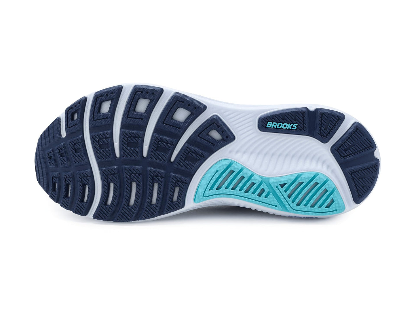 Brooks Men's Ghost 17 White/Beacon Blue/Ipanema 11.5 Medium
