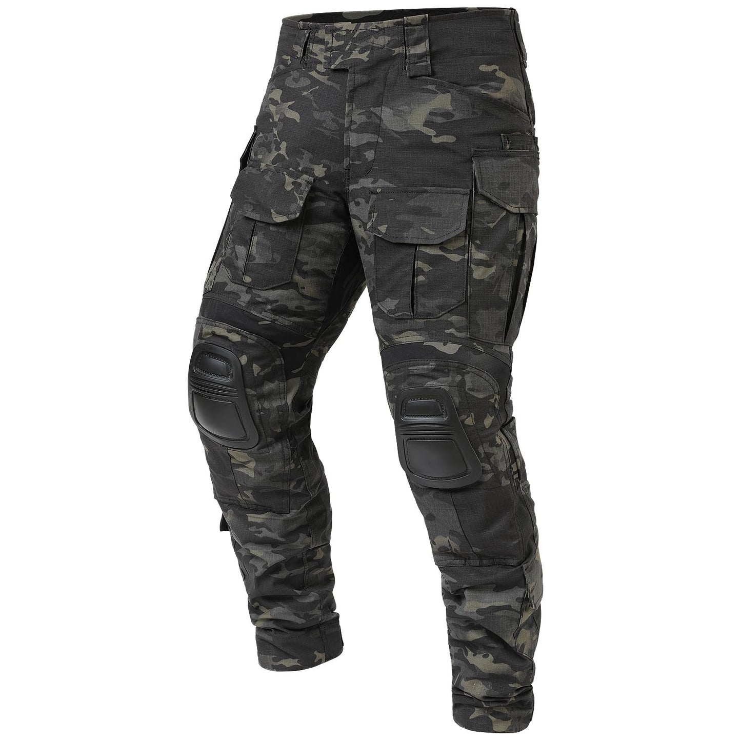 G3 Combat Pant, Men's Military Tactical Camouflage Clothing, Multi-Pocket Rip-Stop Hunting Hiking Paintball MCBK V2 34W/32L