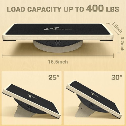 Sportneer Balance Board Bundle with Adjustable 2-in-1 Slant Board