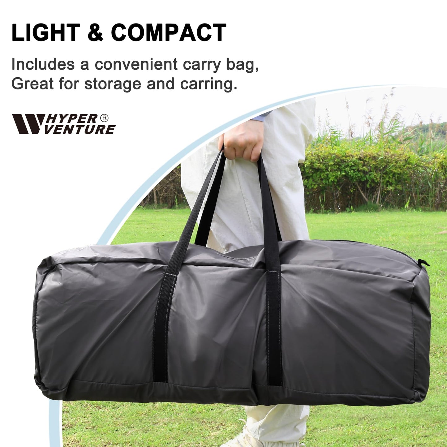 Hyper Venture Screen House 15x13 FT Mesh Canopy Tent Camping Gazebo Shelter for 8-10 People Outdoor Party Activities