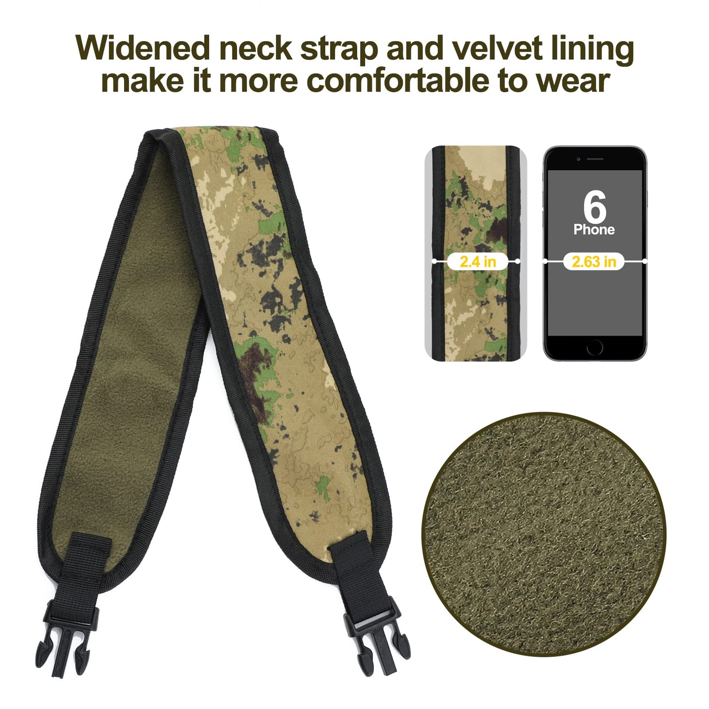 iHoven Military Grade Duck Call Lanyard - 550LB Paracord with 12 Adjustable Loops for Goose Calls, Predator Calls, Deer Calls & Dog Whistles | Perfect Hunting Accessory