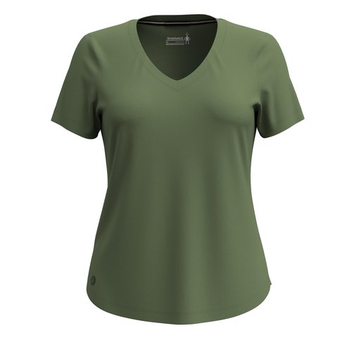 Smartwool Women's Active Ultralite Merino Wool V-Neck Short Sleeve (Regular Fit)