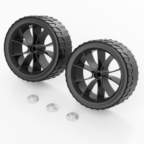 ZAITOE 6 Inch Cooler Wheels Compatible with Ig-loo Most of Coolers,Fits for Glide 110 QT,Ice Cube 58 QT and 60 QT,Yukon 90 QT,Coolers Replacement Wheel kit (Black) 2-Pack