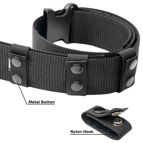 VEPKOIT 4 Pcs Belt Keepers for Duty Belt, Nylon Duty Belt Keepers with Double Snaps for 2"/2.25" Wide Belt, Tactical Belt Loop Keeper for Police Duty Belt Law Enforcement Accessories Tactical Gear (4)