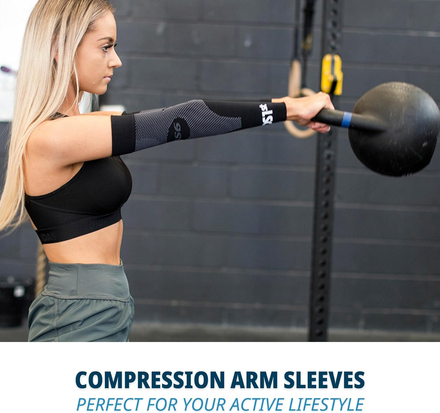 OS1st AS6 Compression Arm Sleeves – UPF 50+ Sun Protection, Cooling, Muscle Recovery & Support for Sports and Outdoor